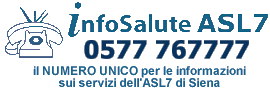 Infosalute: tel. 0577 767777, il numero unico per le informazioni sui servizi dell'ASL7